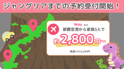 【3名で約2,800円】沖縄生まれの助け合いライドシェア『Wely』、ジャングリアまでの予約受付開始しました！